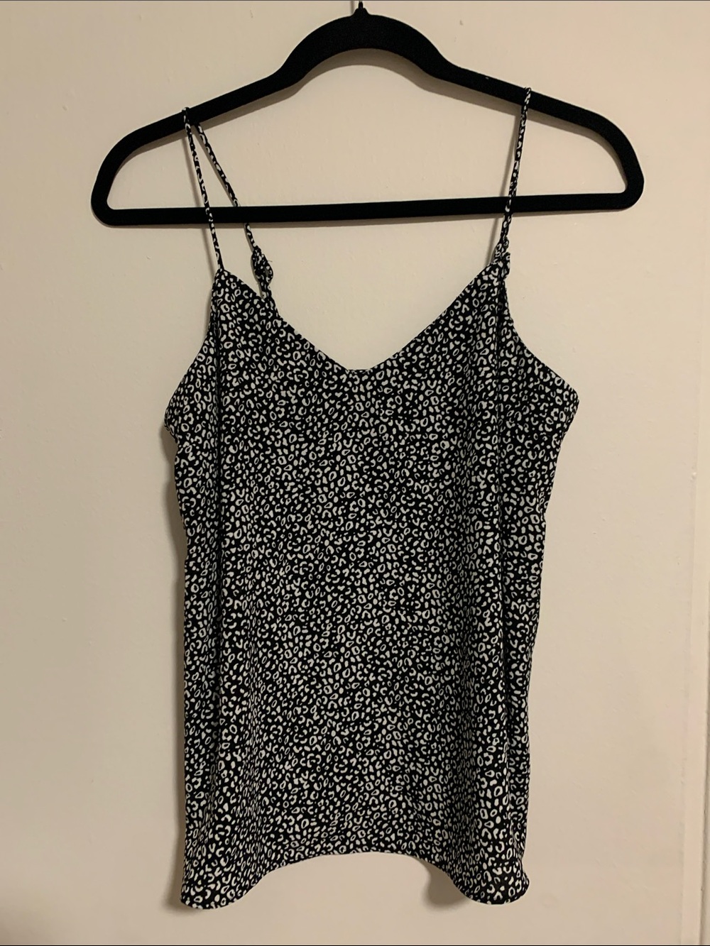 Black & White Leopard Print Cami Top